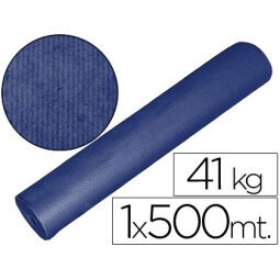 Papel kraft azul bobina 1,00 mt x 500 mt especial para embalaje