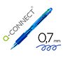Boligrafo q-connect 4 en 1 tinta 4 colores retractil con sujecion de caucho