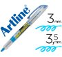 Rotulador artline fluorescente ek-640 azul punta biselada