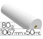 Papel reprografía para plotter 1067 mm x 50 m 80 g impresión ink-jet