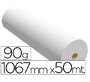 Papel reprografía para plotter 1067 mm x 50 m 90 g impresión ink-jet