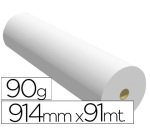 Papel reprografía para plotter 914 mm x 91 m 90 g impresión ink-jet
