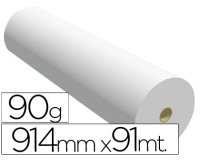 Papel reprografía para plotter 914 mm x 91 m 90 g impresión ink-jet