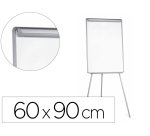 Pizarra blanca q-connect con tripode 90x60x195cm para convenciones superficie laminada escritura directa