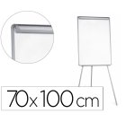 Pizarra blanca q-connect con tripode 90x70x195cm y brazos extensibles para conferencias superficie laminada