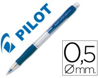Portaminas pilot super grip azul 0,5 mm sujecion de caucho