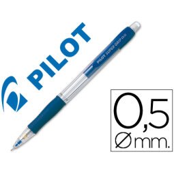 Portaminas pilot super grip azul 0,5 mm sujecion de caucho