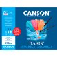 Papel acuarela basik canson din a4+ 370 gr pack de 6 hojas