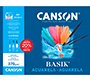 Papel acuarela basik canson din a4+ 370 gr pack de 6 hojas