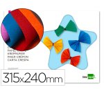 Bloc trabajos manuales liderpapel crespon 240x315mm 10 hojas colores surtidos