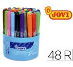 Rotulador jovi maxi 13 mm bote de 48 unidades 12 colores4 unidades de cada color
