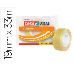 Cinta adhesiva tesa standard 33 mt x 19 mm
