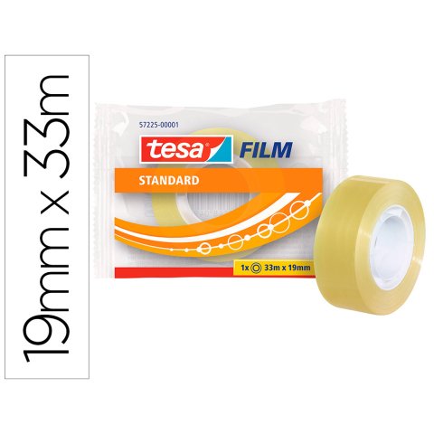 Cinta adhesiva tesa standard 33 m x 19 mm