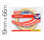 Cinta adhesiva tesa transparente 66 mt x 19 mm