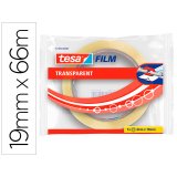 Cinta adhesiva tesa transparente 66 mt x 19 mm