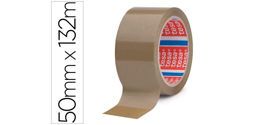 Cinta adhesiva polipropileno Havana 28 micras Tesa 132 m x 50 mm 