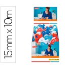 Cinta adhesiva tesa standard con dispensador 10 m x 15 mm