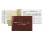 Libro miquelrius subcontratacion folio natural juego de 10 hojas autocopiativas texto euskera