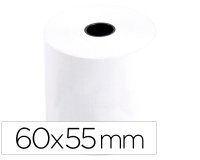 Rollo sumadora q-connect termico 60 mm ancho x 55 mm diametro sin bisfenol a