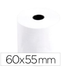 Rollo sumadora q-connect termico 60 mm ancho x 55 mm diametro sin bisfenol a