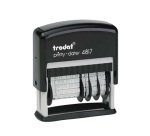 Formulario trodat con fechador 12 textos entintaje automatico 4 mm