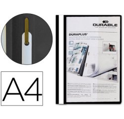 Carpeta duraplus din a4 con fastener negro durable