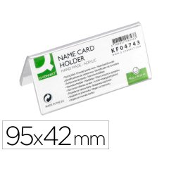 Identificador sobremesa q-connect metacrilato 95x42 mm ref.5730