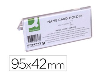 Identificador sobremesa q-connect metacrilato 95x42 mm ref.5730