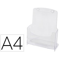 Expositor sobremesa q-connect metacrilato din a4 ref.5753