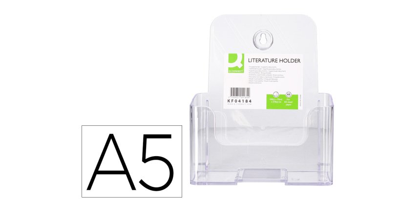 Expositor sobremesa q-connect metacrilato din a5 ref.5754