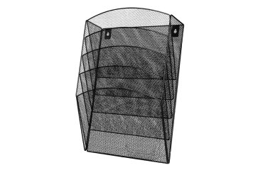 Expositor mural q-connect de pared 5 bandejas din a4 negro 9,3x31,5x44 cm