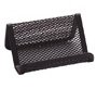 Portatarjetas q-connect metalico negro 11x7,5x5 cm