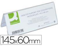 Identificador sobremesa q-connect metacrilato 145x60 mm ref.5728