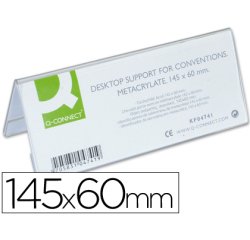 Identificador sobremesa q-connect metacrilato 145x60 mm ref.5728
