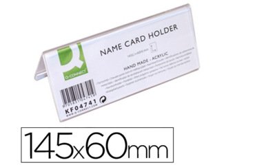 Identificador sobremesa q-connect metacrilato 145x60 mm ref.5728