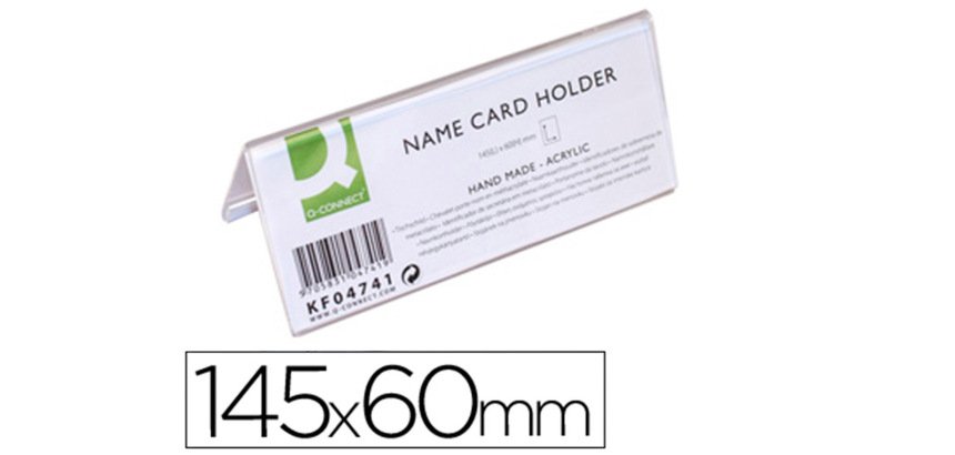 Identificador sobremesa q-connect metacrilato 145x60 mm ref.5728