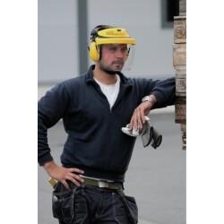 Casque anti bruit - Visière transparente polycarbonate 27 dB