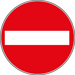 Panneau d'interdiction - Sens Interdit B1