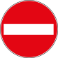 Panneau d'interdiction - Sens Interdit B1