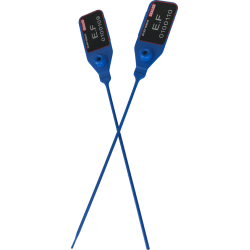 Scellés de Sécurité SEALTEC - Plastique Compatible Alimentaire - Par 100  - Bleu - 385 mm