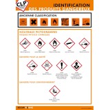 Poster CLP - Identification des Produits Dangereux - Classifications et Pictogrammes - Format A3 - Plastifié