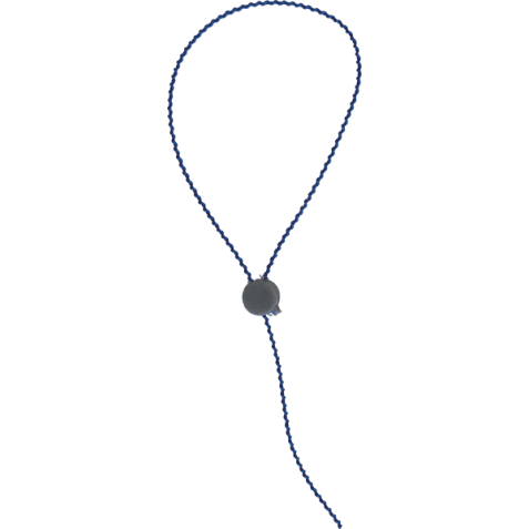 Plombs à Sceller - Tête Copolymère Fil Perlé Plastifié Bleu 150mm - Par 100 ou 1000  - Lot de 100