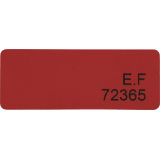 Étiquettes de sécurité Adhésif - Avec ou sans transfert - Rouleau de 1000  - 19 x 50 mm - Rouge - Avec transfert