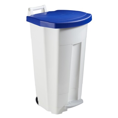 Poubelle alimentaire mobile à pédale