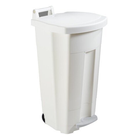 Poubelle alimentaire mobile à pédale