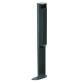Cendrier sur pied - Kari - 250 x 100 x 960 mm - Acier  - Gris métal