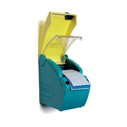 Distributeur de Pansements - Détectable Bleu et Jaune - 16 L x 16 l x 10 H cm