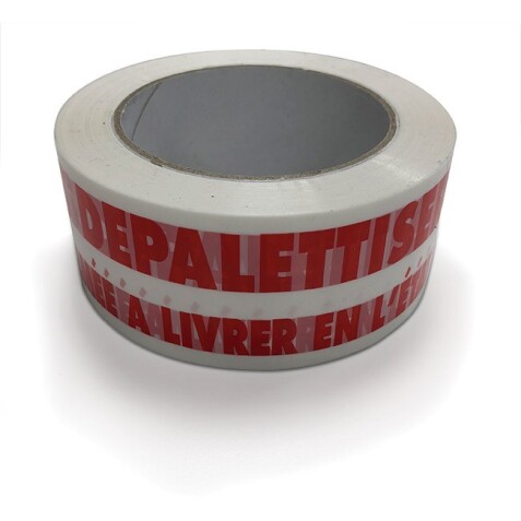 Ruban adhésif - Ne pas dépalettiser blanc et rouge - 48 mm x 100 mm