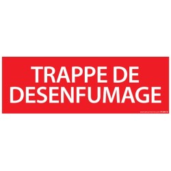 Panneau - Trappe de désenfumage - 210x75 mm