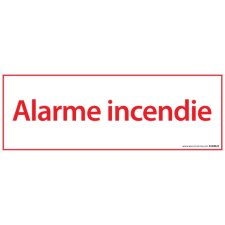 Panneau Alarme Incendie 210*75 mm